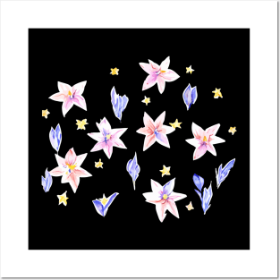 Stary Lillies Posters and Art